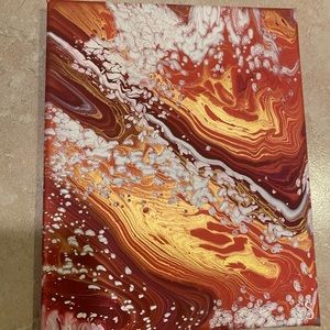 Custom acrylic pour painting!!
